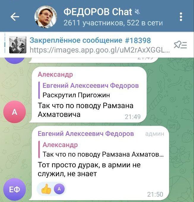 "Это часть заговора": депутат Федоров объяснил свой комментарий в адрес Кадырова происками агентов ЦРУ. 11239.jpeg