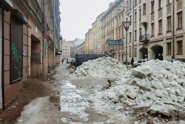 Мундеп Левин призвал Беглова решить снегоуборочный кризис до начала весны