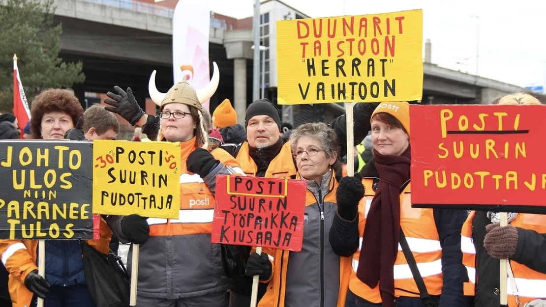 Во вторник началась всеобщая забастовка в Финляндии