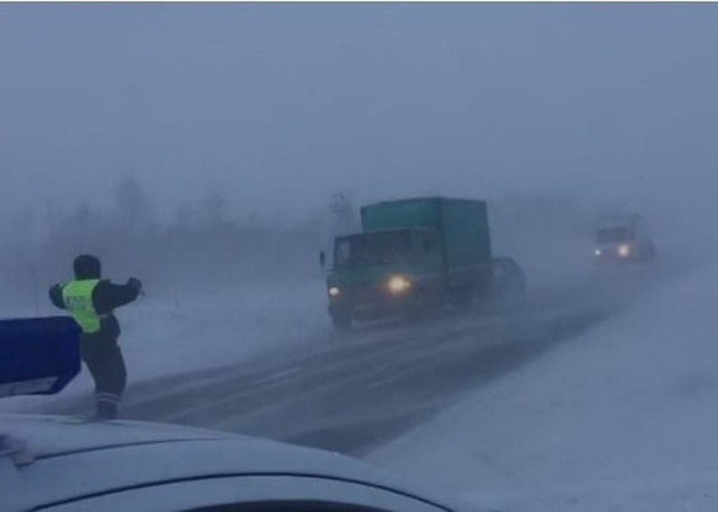 Метели и снегопады накрыли Оренбургскую область