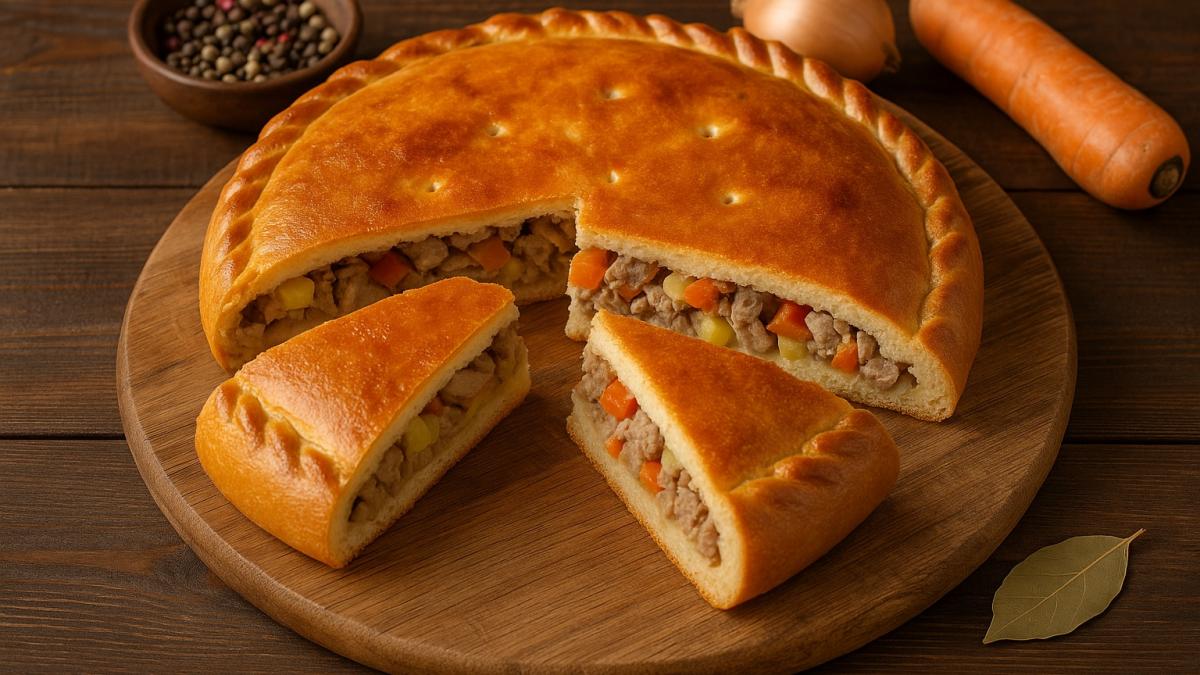 Пирог с мясом и кореньями Пирог с мясом и кореньями