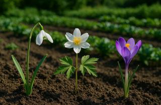 Крокусы переносят морозы и легко сажаются в мерзлый грунт — садоводы