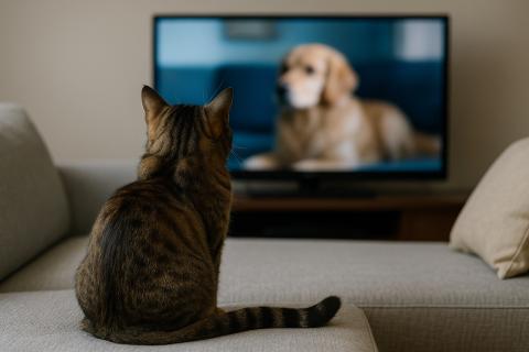 Просмотр специальных видео для кошек стимулирует их умственную активность Просмотр специальных видео для кошек стимулирует их умственную активность