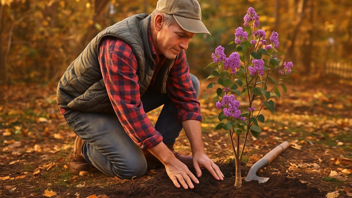 Осенняя посадка сирени