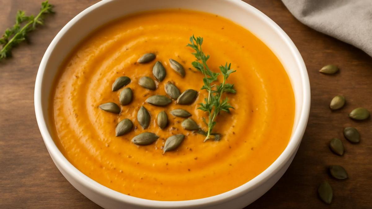 Крем-суп из тыквы с пряностями