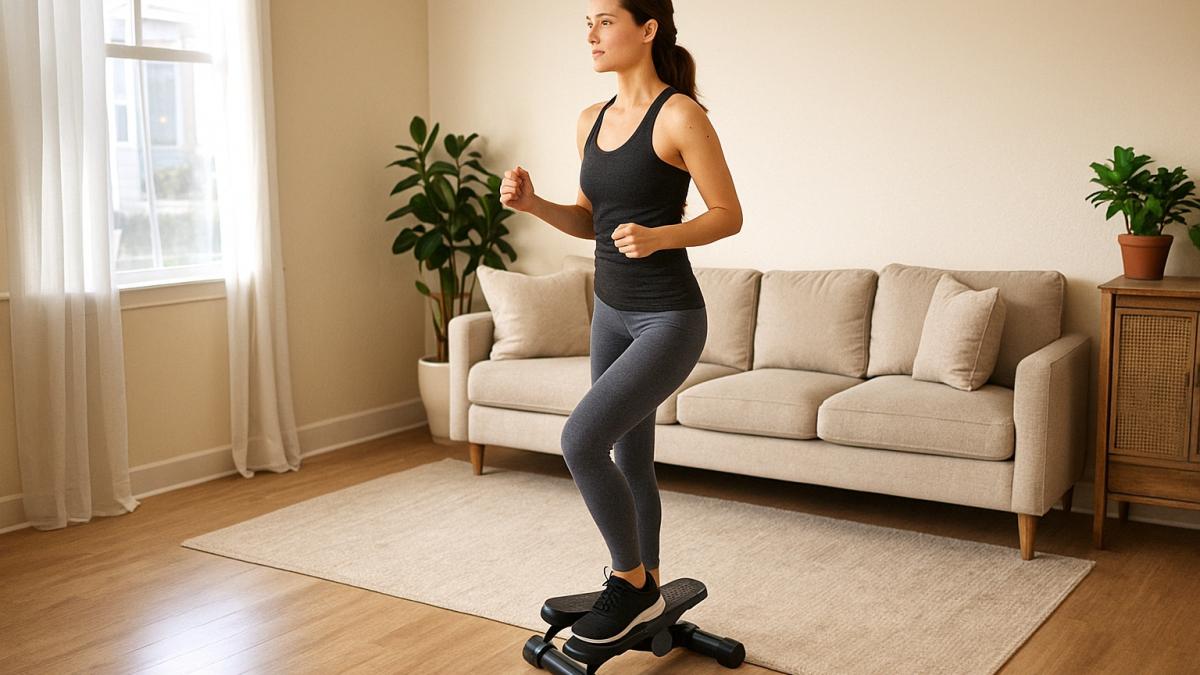 Тренировка на степпере дома