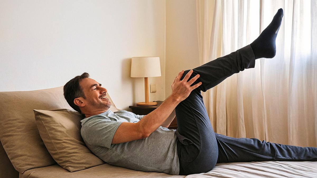 растяжка на кровати