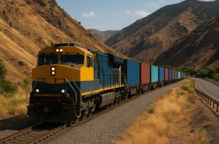 На Ямале поезд столкнулся с автомобилем Mitsubishi на переезде