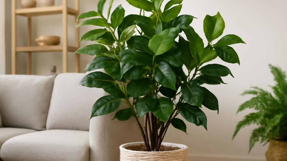 Искусственное растение в интерьере