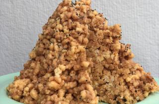 Десерт шишки с миндалём и фундуком сохраняет форму после охлаждения — повар