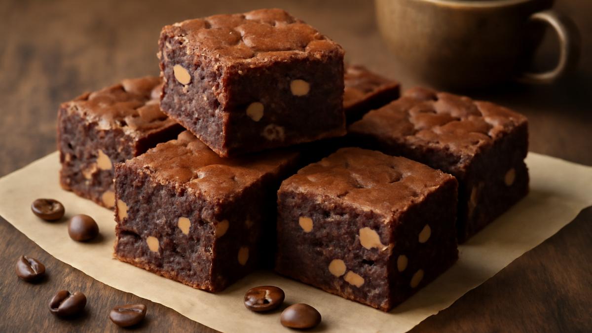 Брауни с кофе и орехами Брауни с кофе и орехами