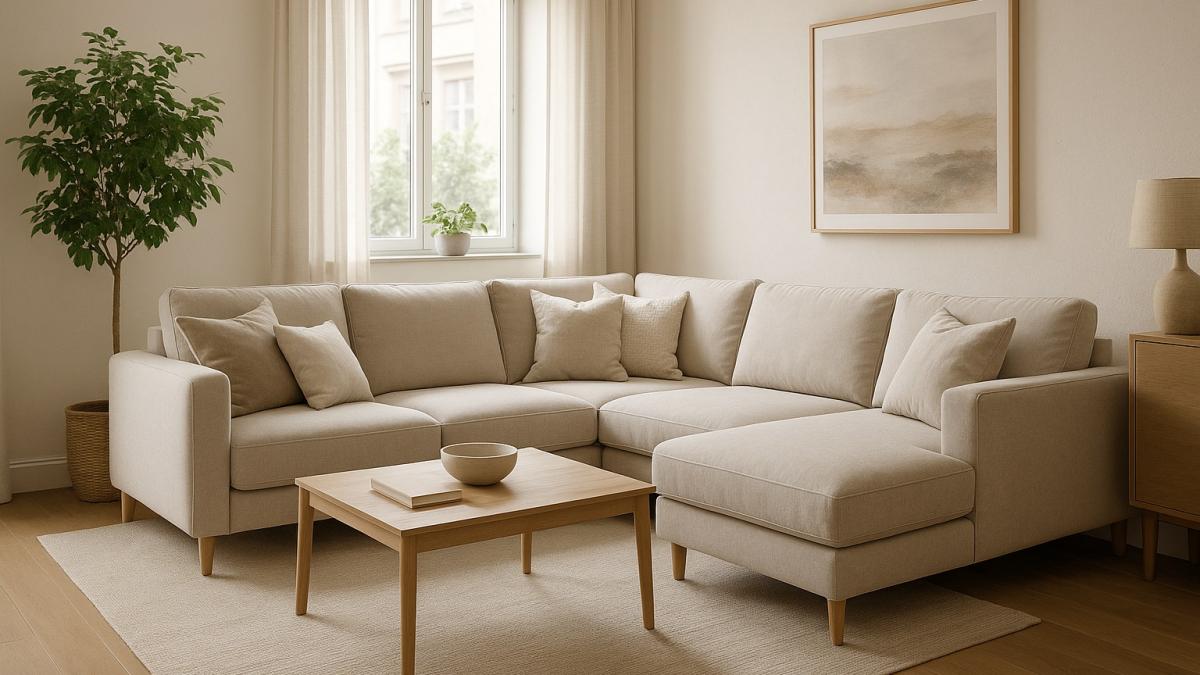 Угловой диван в интерьере гостинной Угловой диван в интерьере гостинной