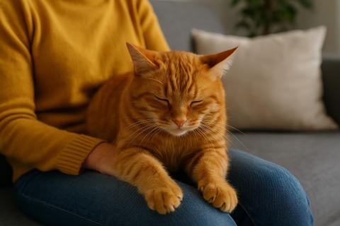 Нормальная температура тела у кошек выше, чем у человека и составляет 38-39 °C