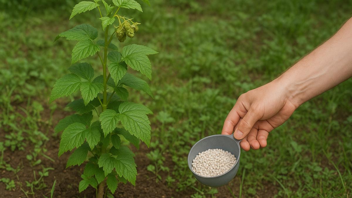Удобрение куста малины