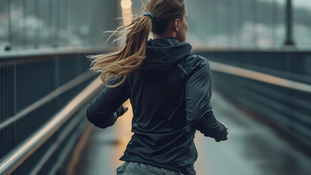 Девушка бежит