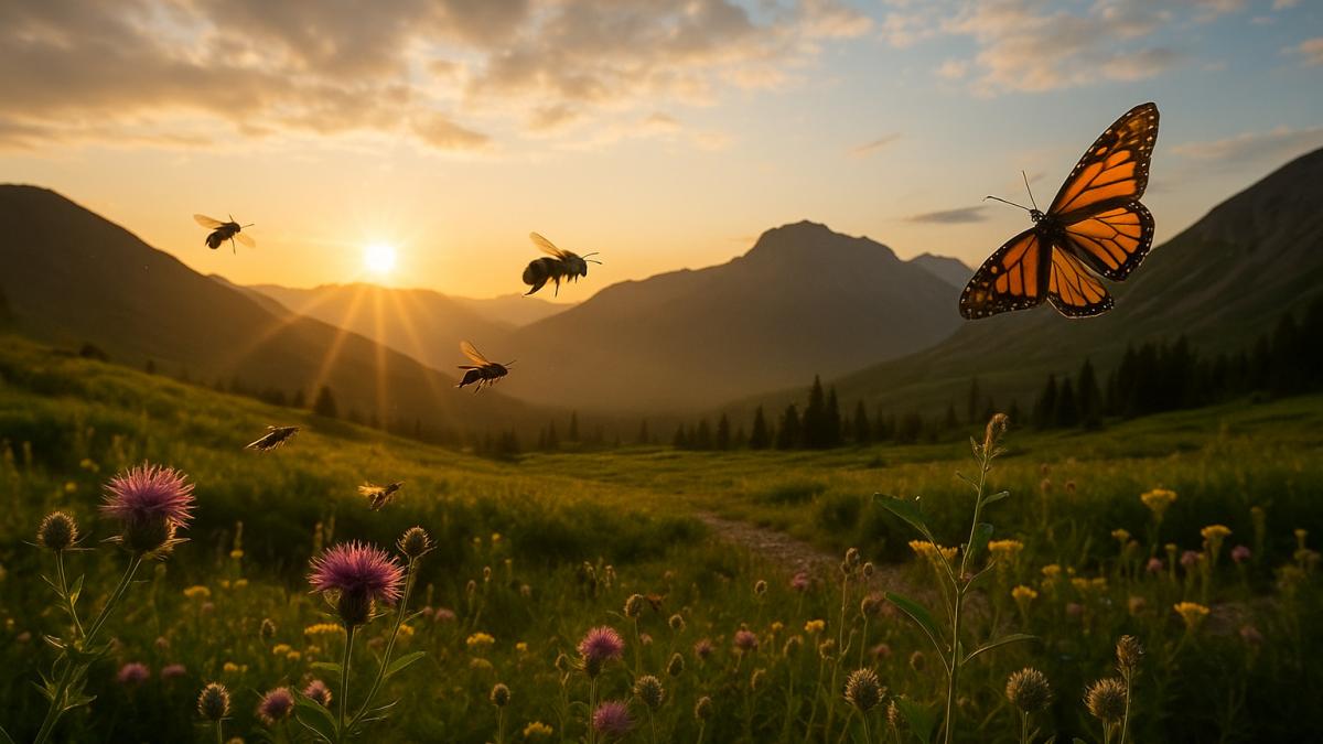 Исчезающие насекомые в горах