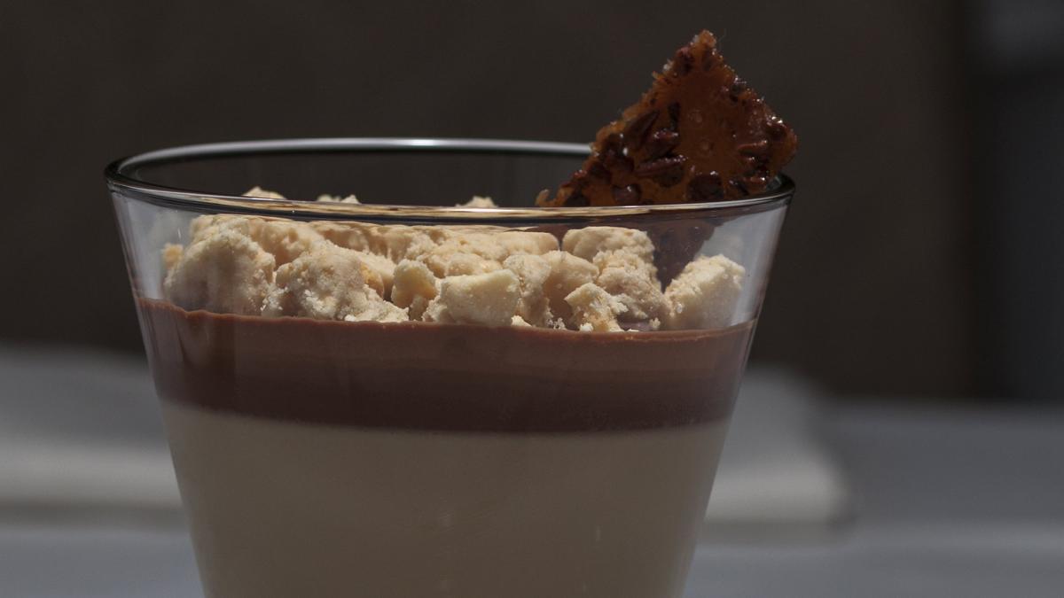 Панакота с кофейным сиропом