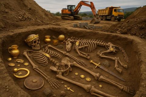 Уникальное захоронение IV века до н.э. обнаружено под Прагой: кем была женщина с фибулой духцовского типа