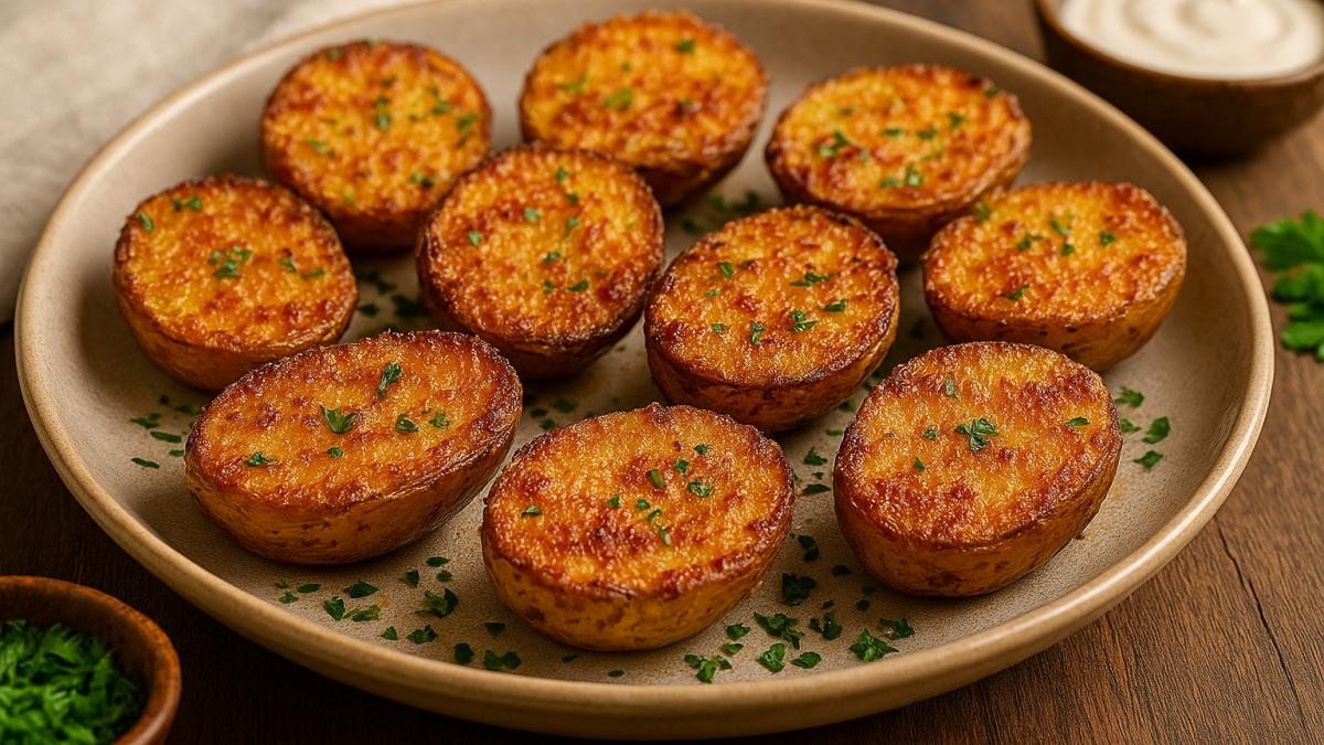 Картофель с хрустящей корочкой из пармезана