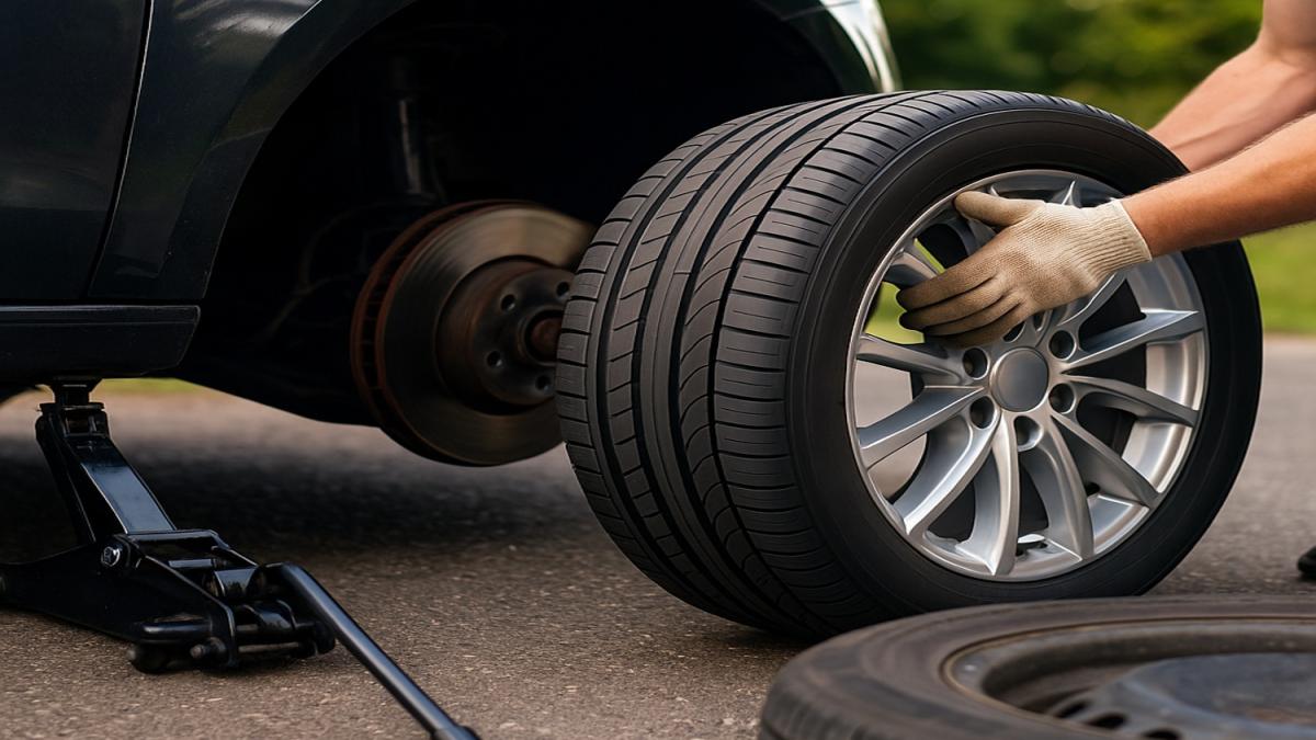 Сезонная замена колёс и проверка сход-развала