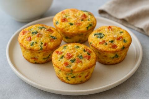 Творожно-овощные кексы готовятся с сыром и яйцом — повар