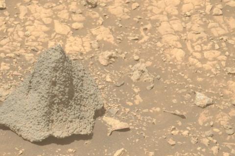 NASA Perseverance снял на Марсе камень Horneflya, состоящий из сферул