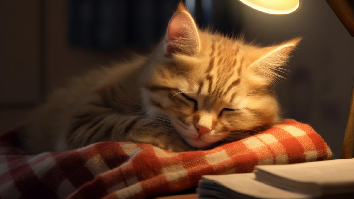 Спящая кошка