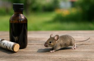 Берёзовый дёготь снижает активность мышей на 60–70 % осенью