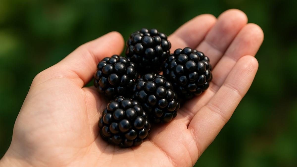 Ежевика в ладони Ежевика в ладони