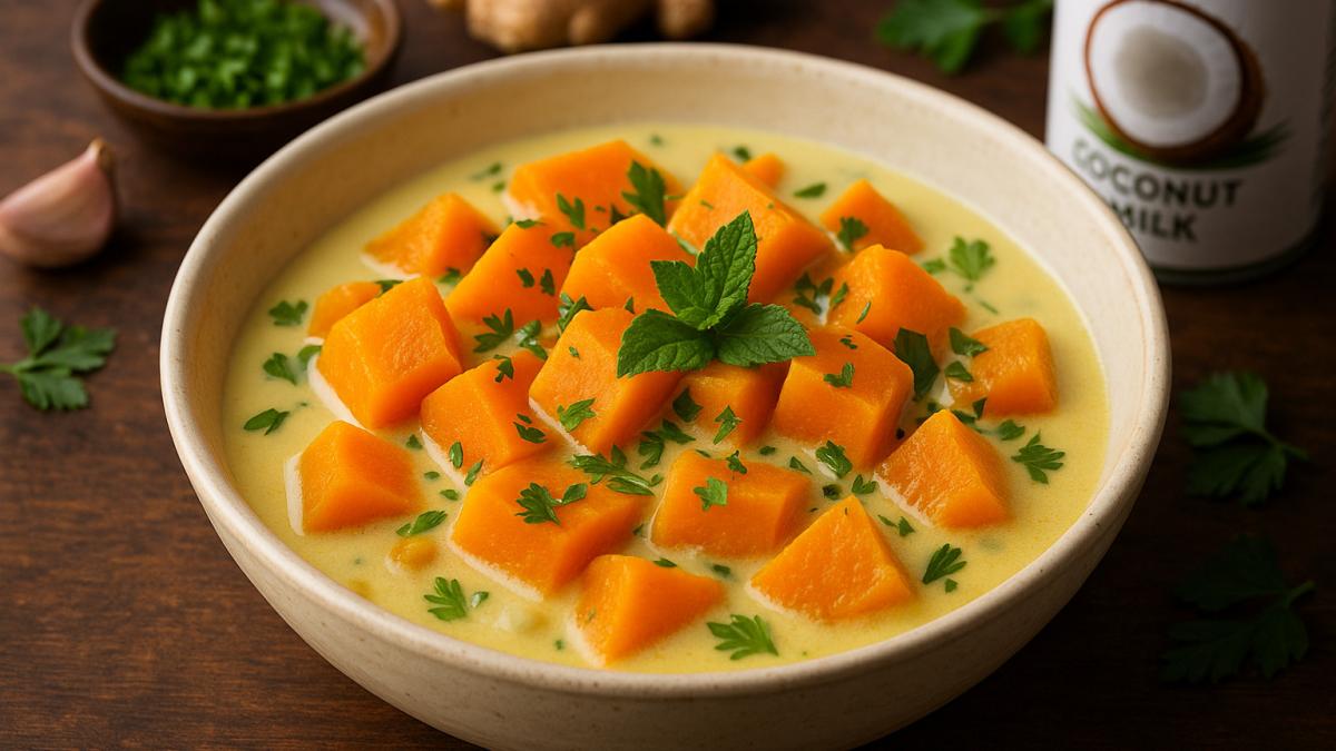 Тыква в кокосовом молоке