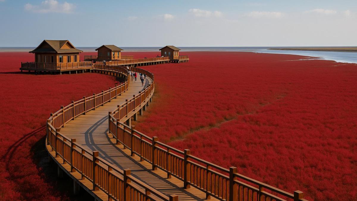 Красный пляж Паньцзинь