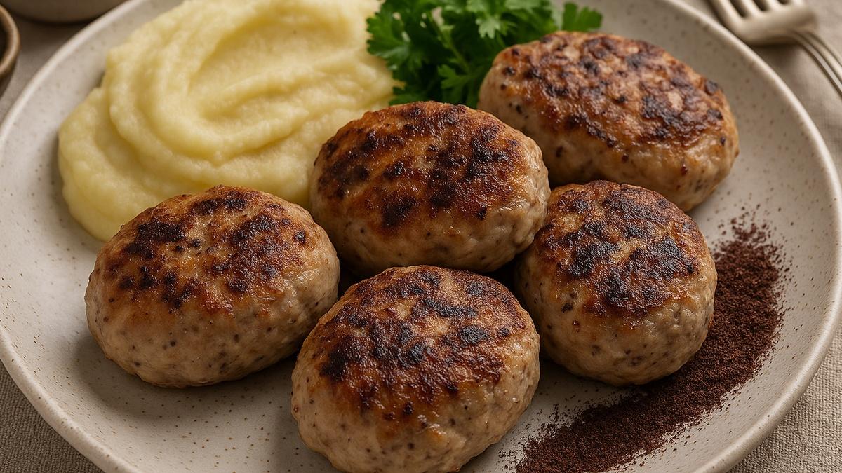 Котлеты из индейки с сушёной черёмухой