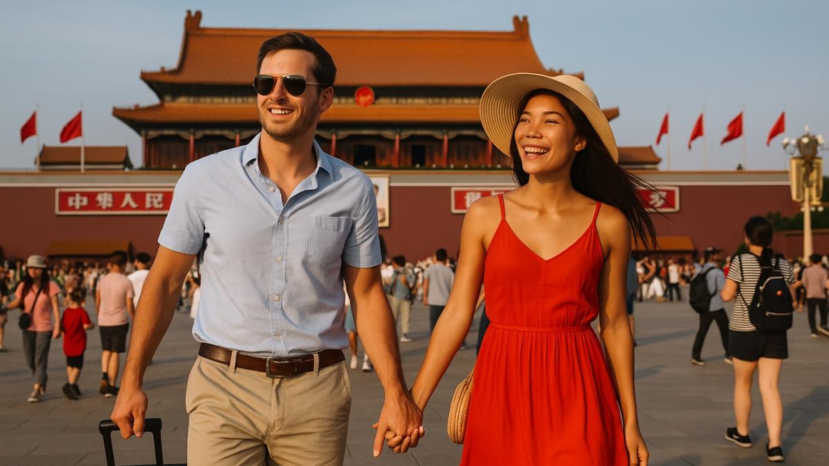 Прогулка по китайской площади