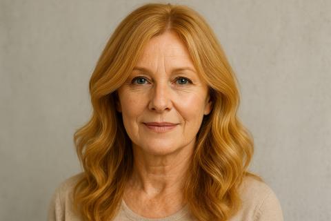 Медовый блонд визуально омолаживает лицо и не требует частого окрашивания