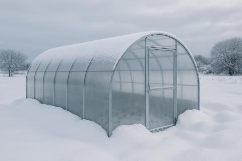 Утепление теплицы снегом предотвращает развитие патогенов и улучшает почву — агроном