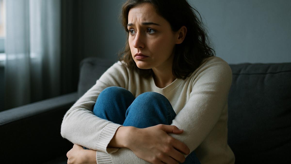 Женщина с тревожным расстройством