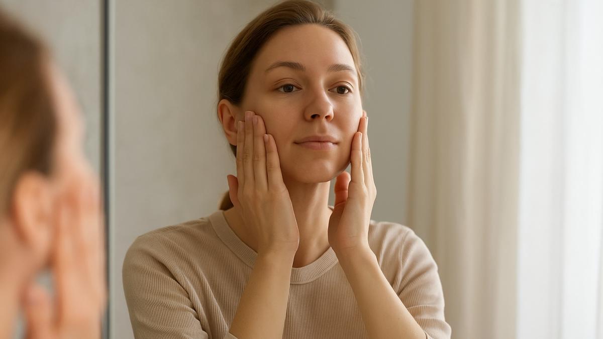 Массаж лица утром