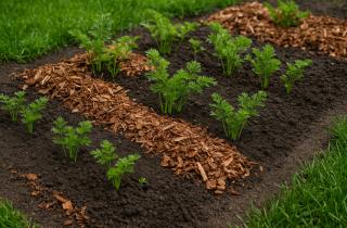 Грибковые патогены сохраняются в растительной мульче — садоводы