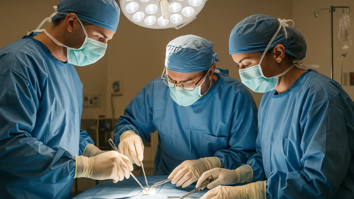 Хирурги в операционной