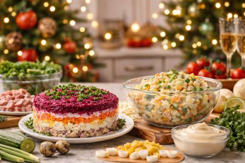 Запечённые овощи делают селёдку под шубой плотнее и ярче по вкусу — повара