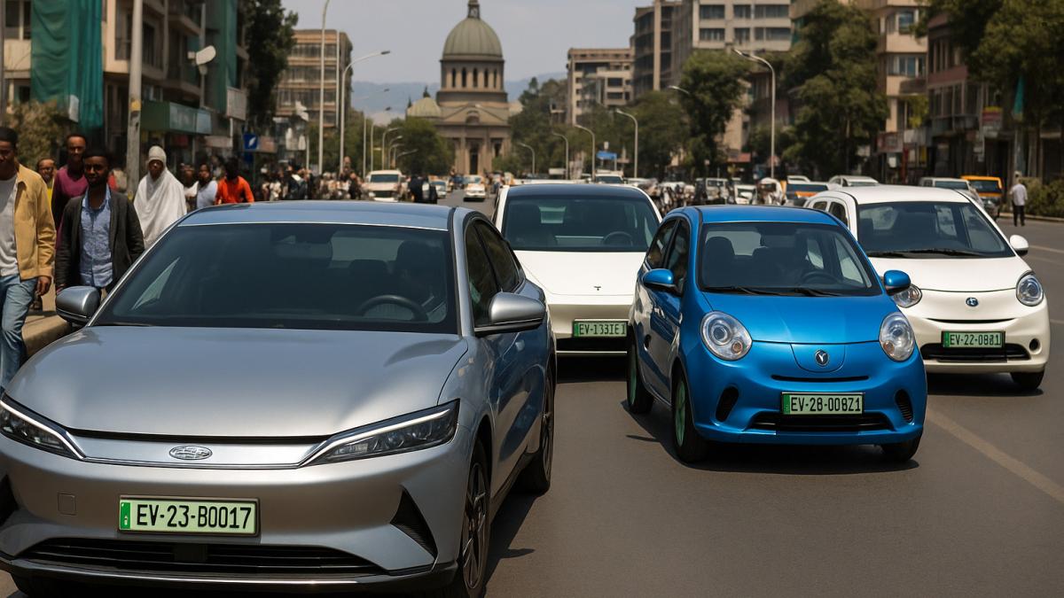 Электромобили на улицах Аддис-Абебы