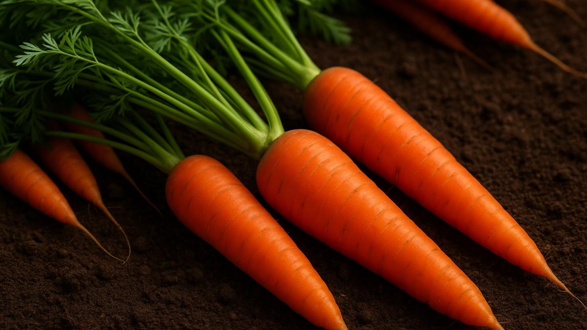 Морковь на грядке Морковь на грядке