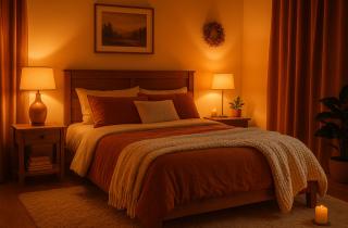 Дизайнеры рассказали, как сделать спальню уютной с помощью света и текстиля