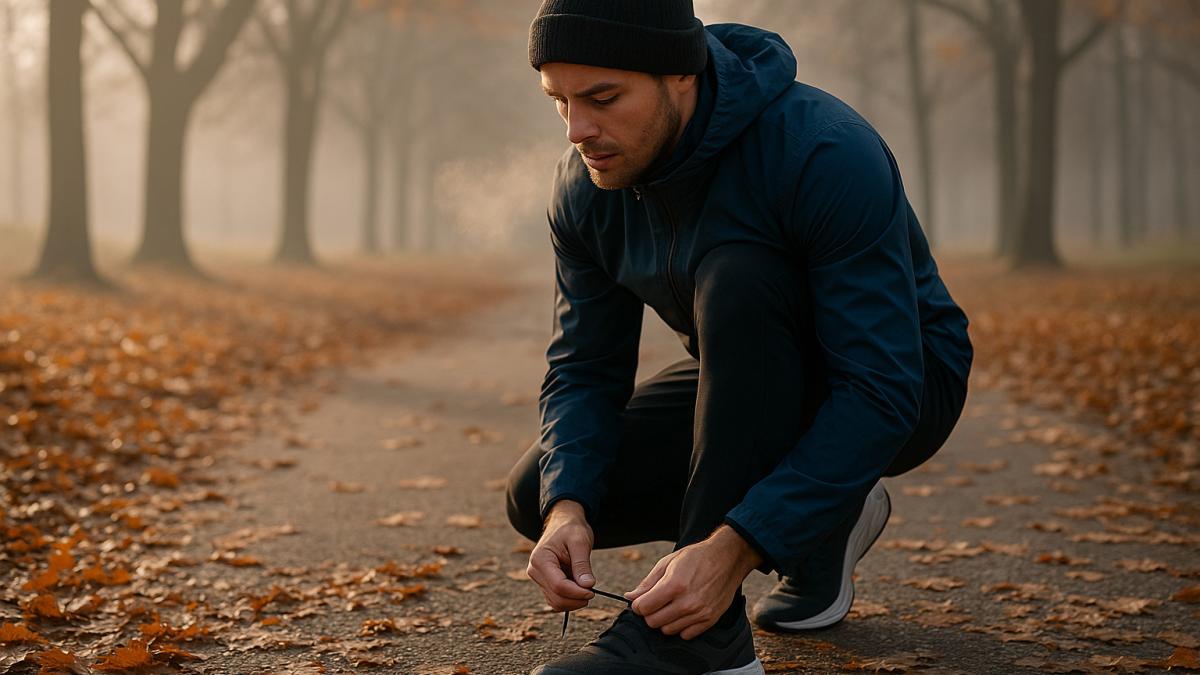 Бегун в парке