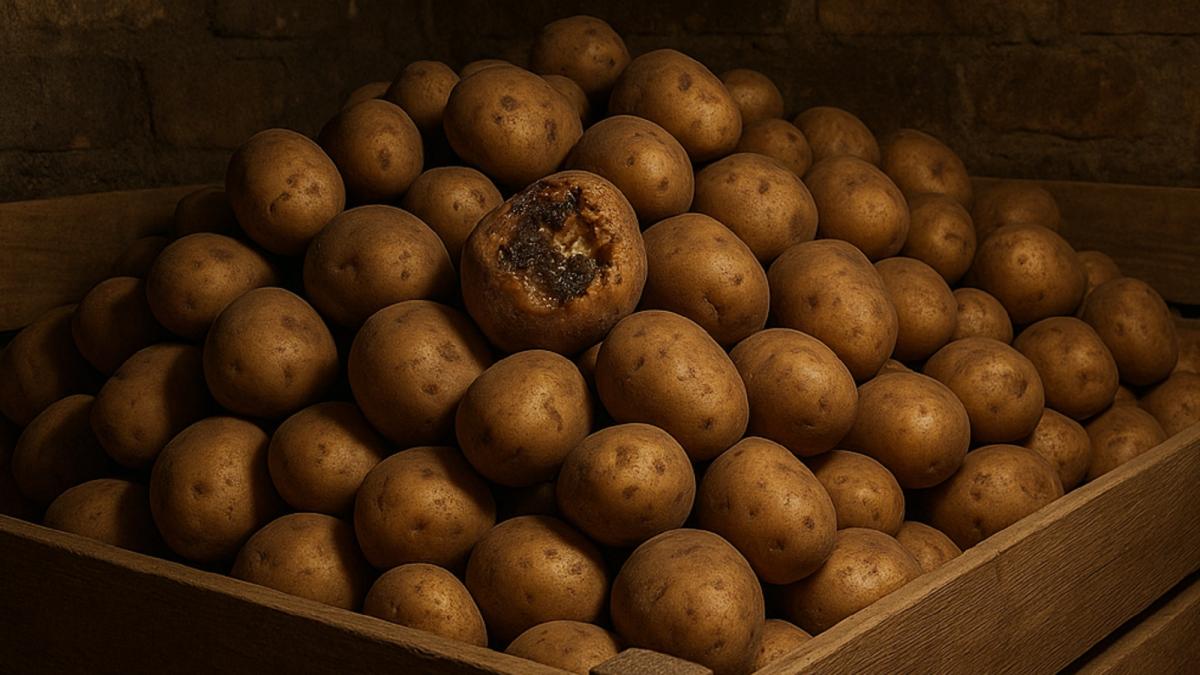Картофель в погребе