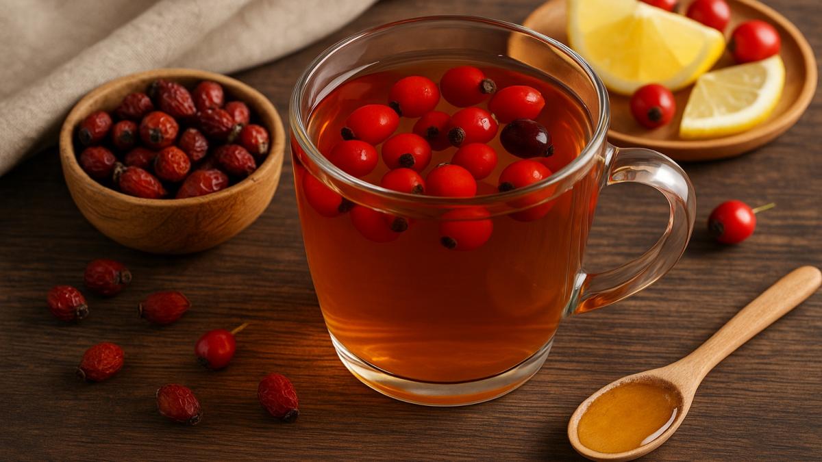 Чай с боярышником и шиповником для укрепления иммунитета