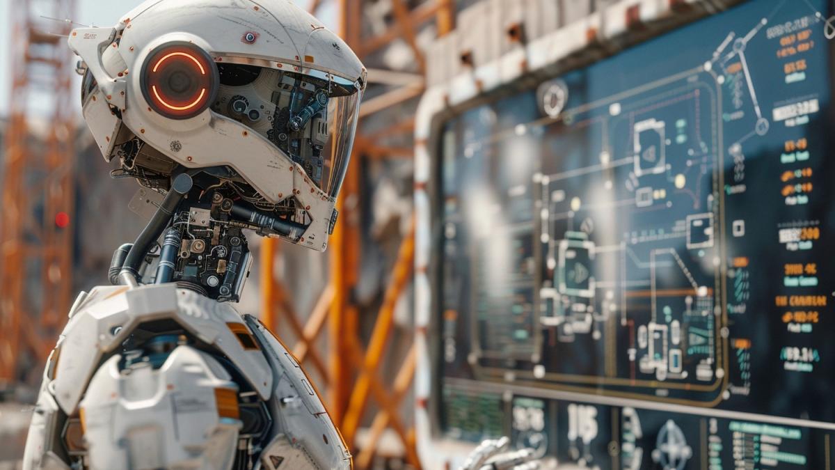 Робот работает над проектом