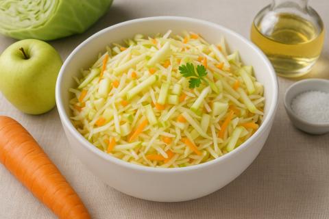 Шеф-повар рекомендует салат из курицы с пекинской капустой и кукурузой для повседневного меню