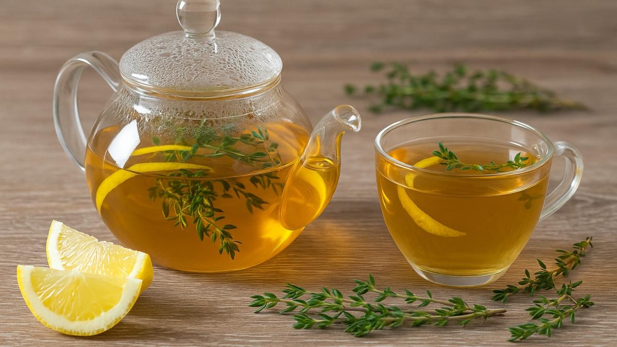 Настой с чабрецом и лимонной цедрой Настой с чабрецом и лимонной цедрой