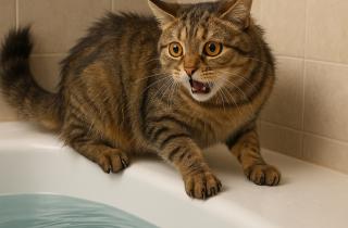 Ветеринары: кошек можно купать раз в 2–3 месяца при температуре воды около 38 °C